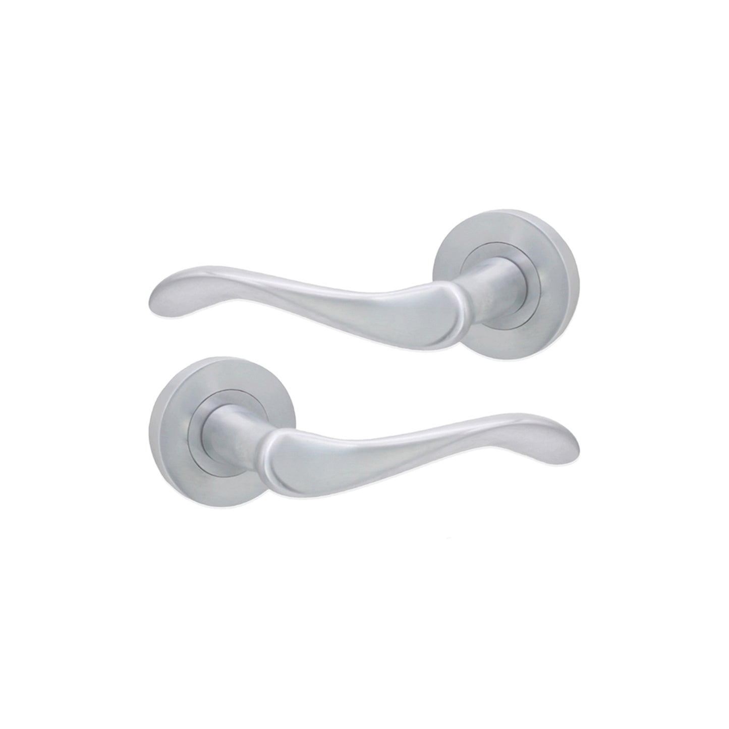 Rosalie Lever Door Handle Satin Chrome