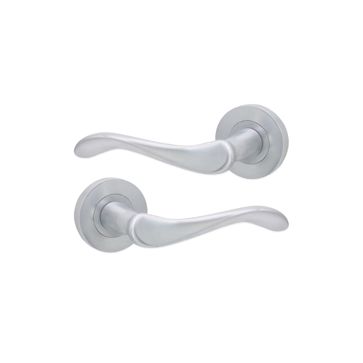 Rosalie Lever Door Handle Satin Chrome