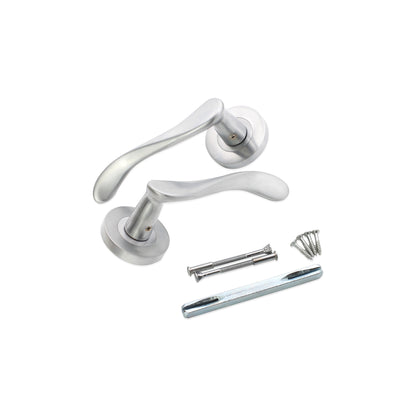 Rosalie Lever Door Handle Satin Chrome