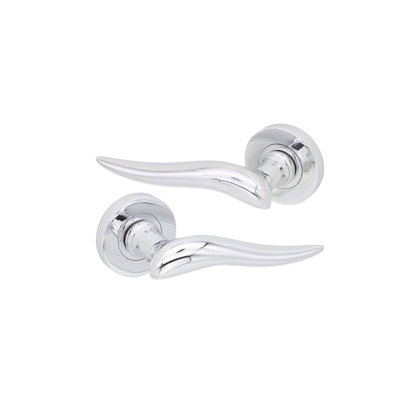 Flavia Lever Door Handle Polished Chrome