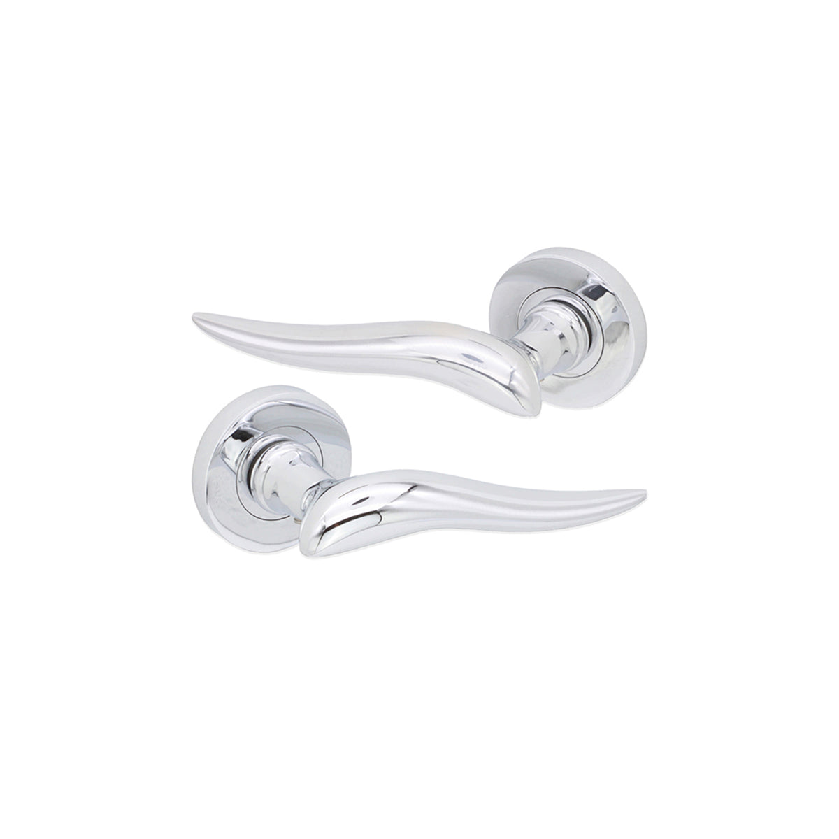 Flavia Lever Door Handle Polished Chrome