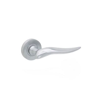 Flavia Lever Door Handle Satin Chrome