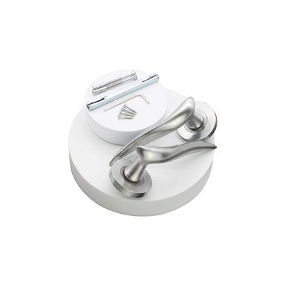 Flavia Lever Door Handle Satin Chrome