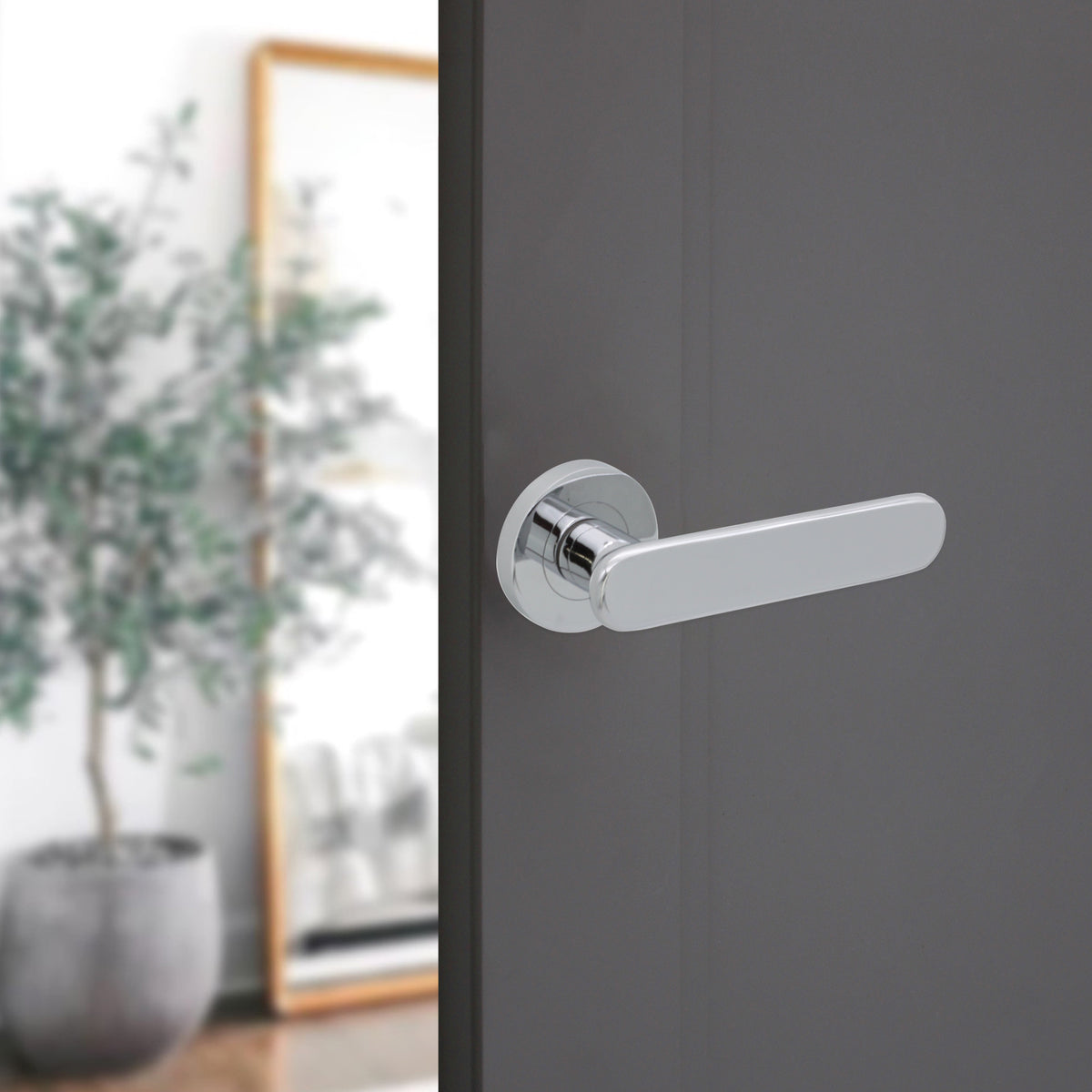 Skyla Lever Door Handle Polished Chrome