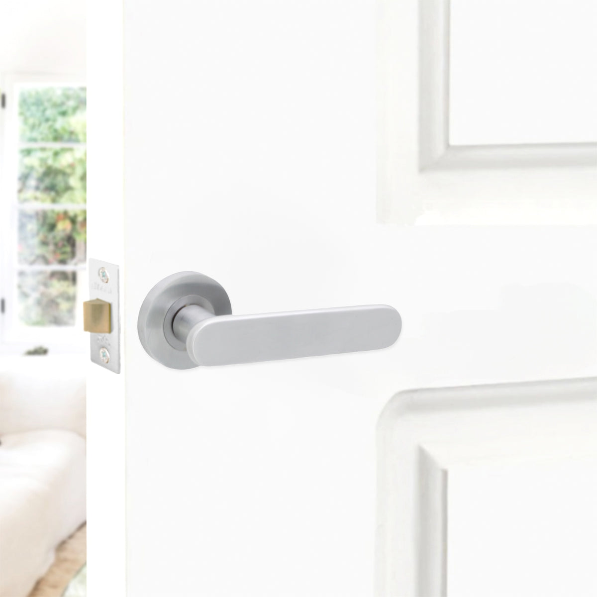 Skyla Lever Door Handle Satin Chrome