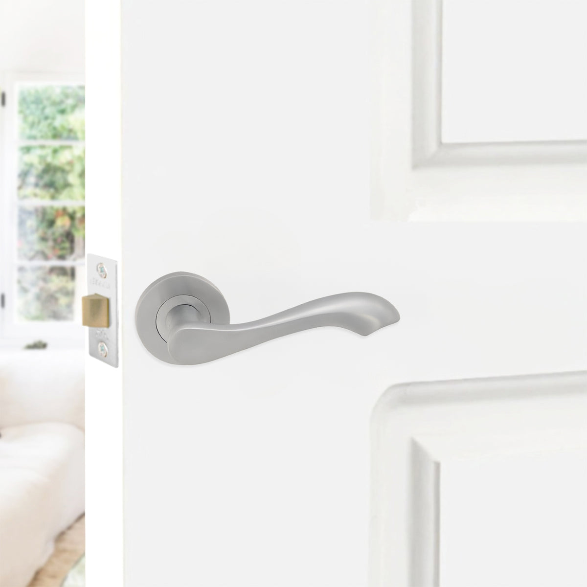 Camila Lever Door Handle Satin Chrome
