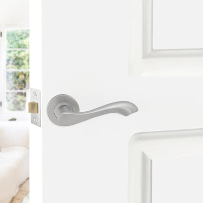 Camila Lever Door Handle Satin Chrome