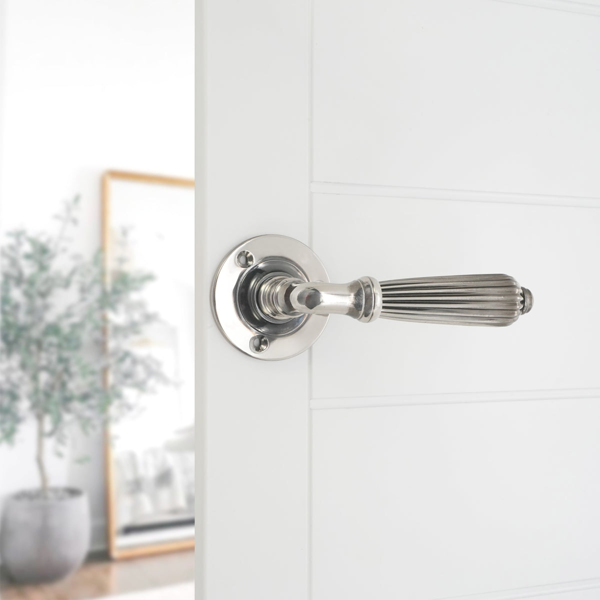 Regency Lever Door Handle Aged Nickel