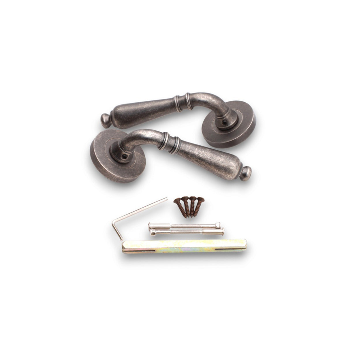 Hazel Lever Door Handle Pewter