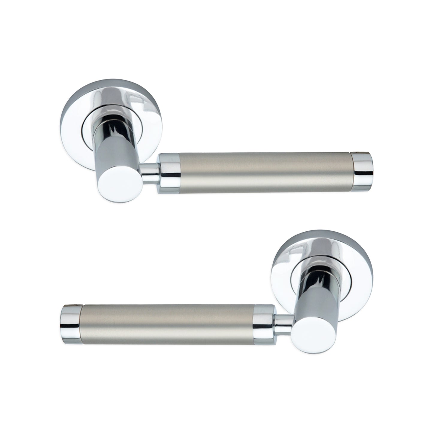Zest Lever Door Handle Dual Tone Black/Chrome