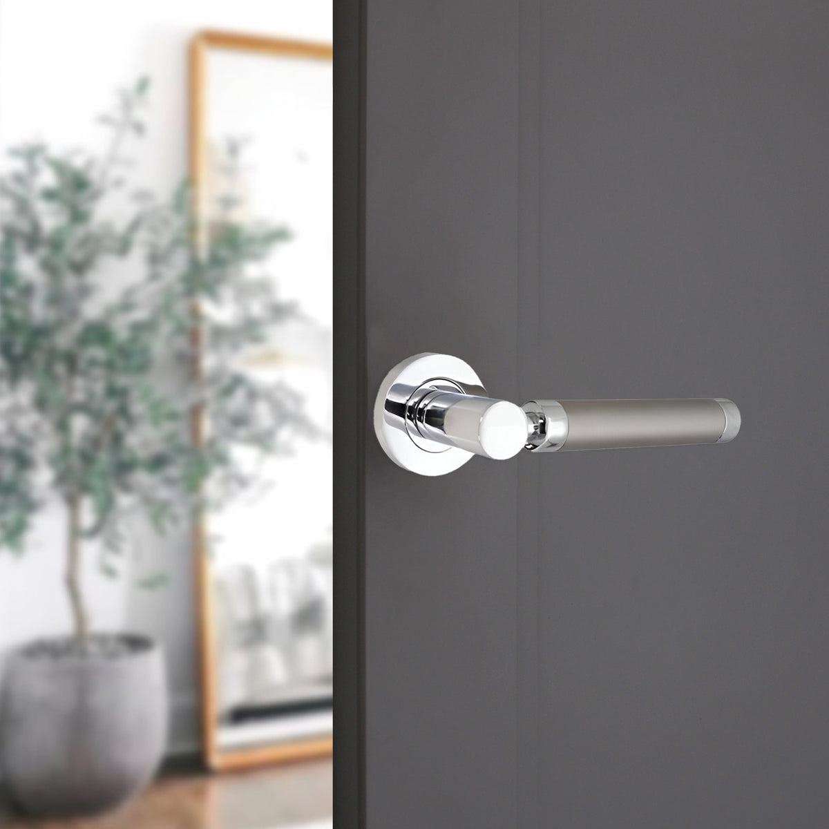 Zest Lever Door Handle Dual Tone
