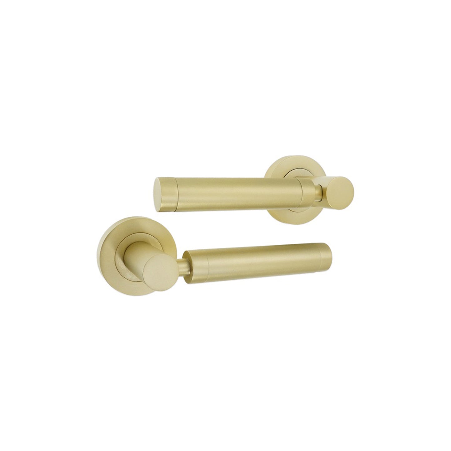 Zest Lever Door Handle Satin Brass