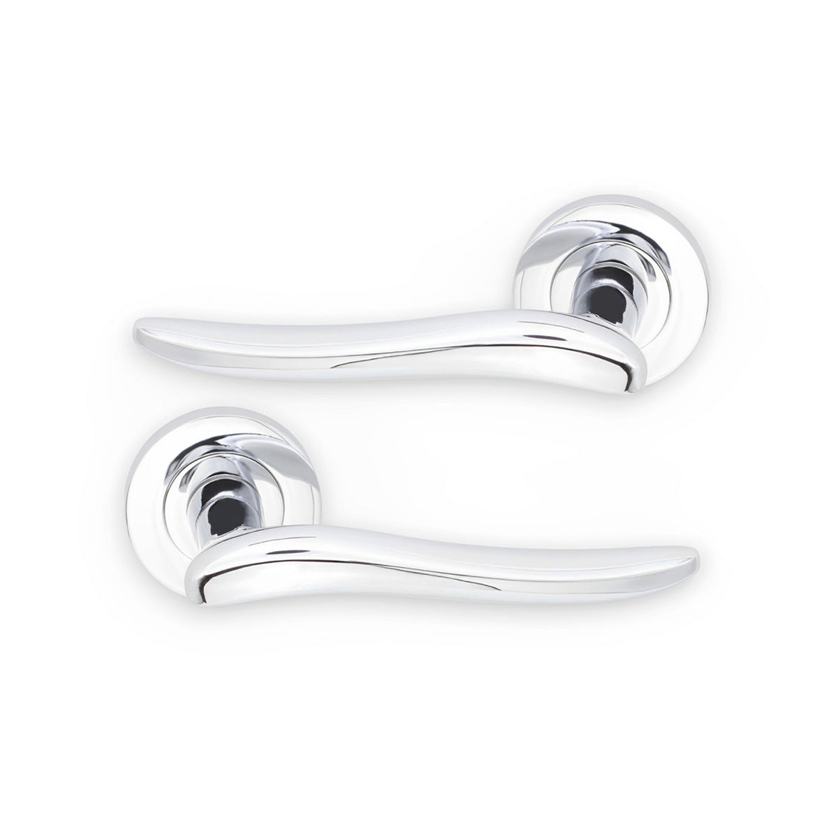 Senza Lever Door Handle Polished Chrome