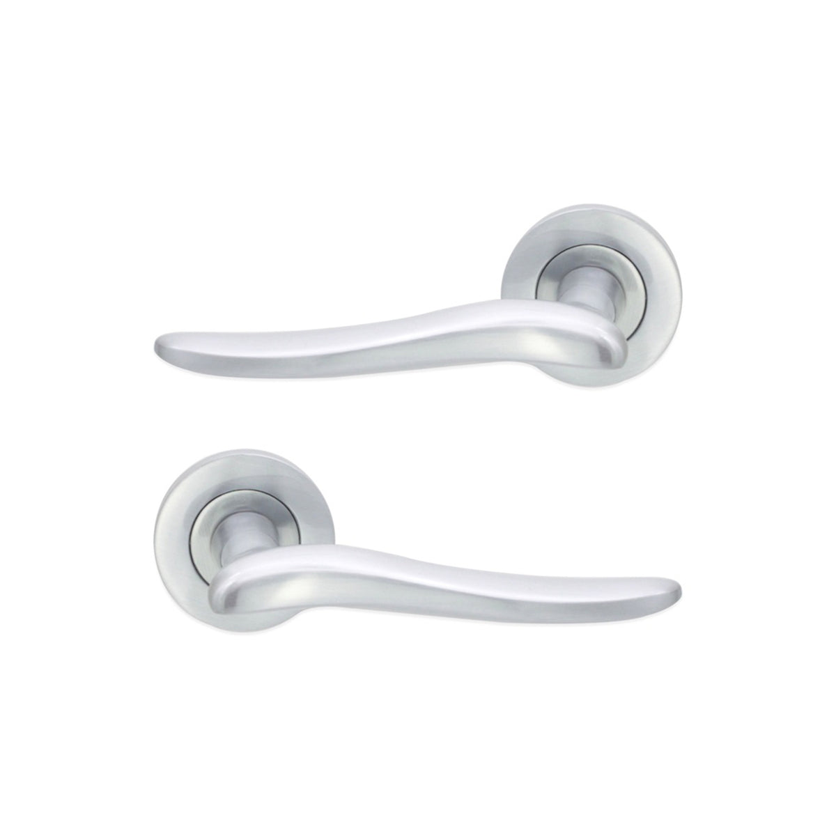 Senza Lever Door Handle Satin Chrome