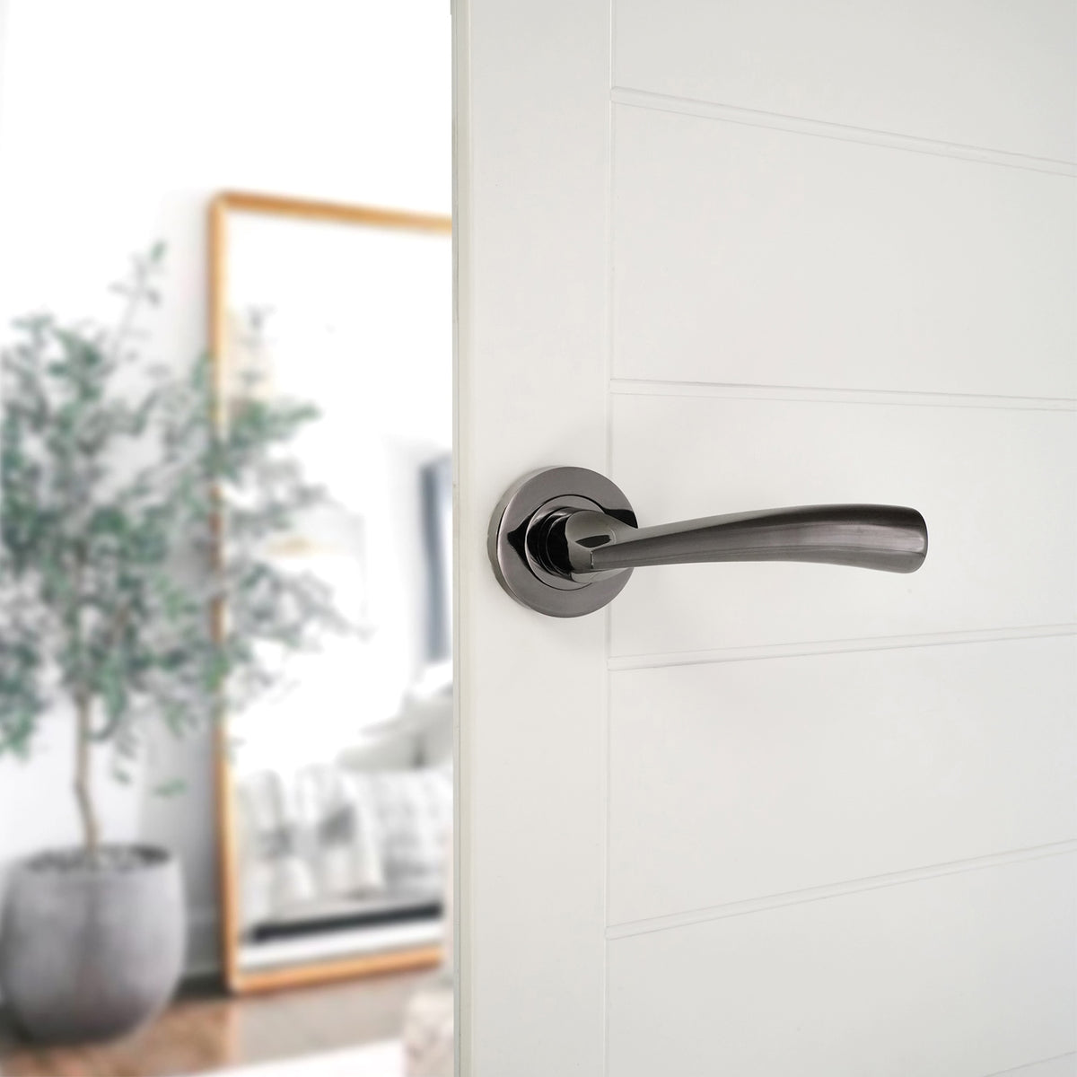 Leygo Lever Door Handle Black Nickel