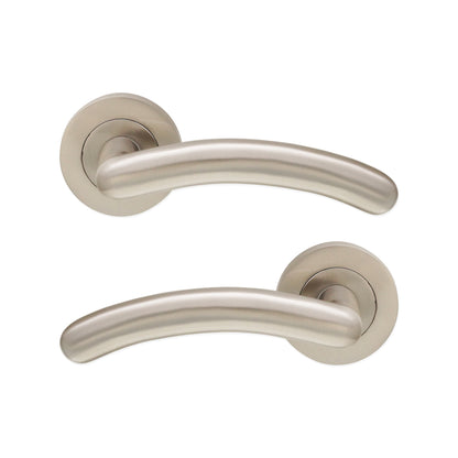 Taurus Lever Door Handle Satin Nickel