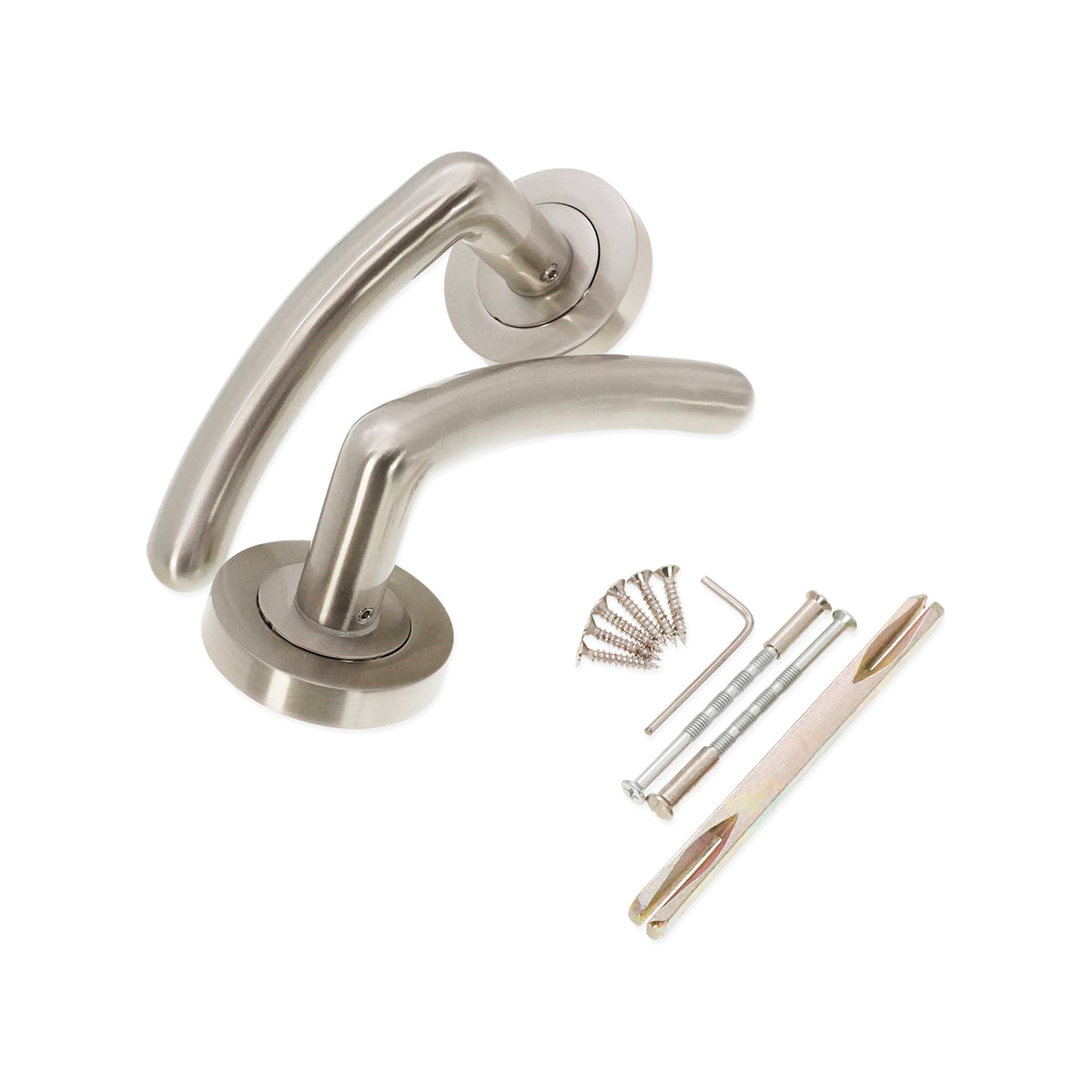 Taurus Lever Door Handle Satin Nickel