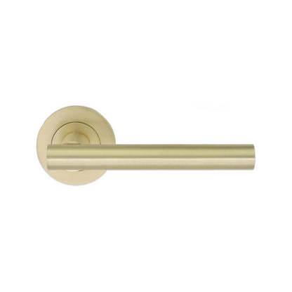 Jura Lever Door Handle Satin Brass