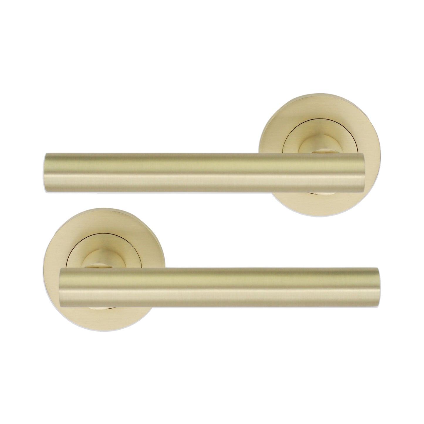 Jura Lever Door Handle Satin Brass