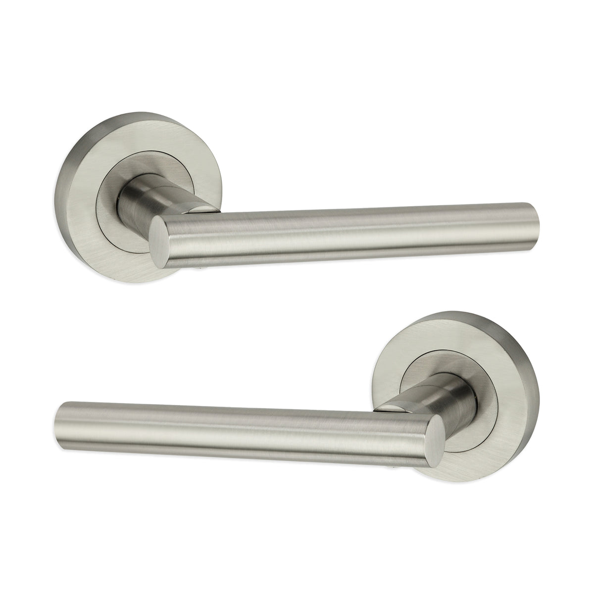 Jura Lever Door Handle Satin Nickel