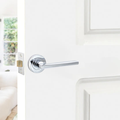 Drox Lever Door Handle Polished Chrome
