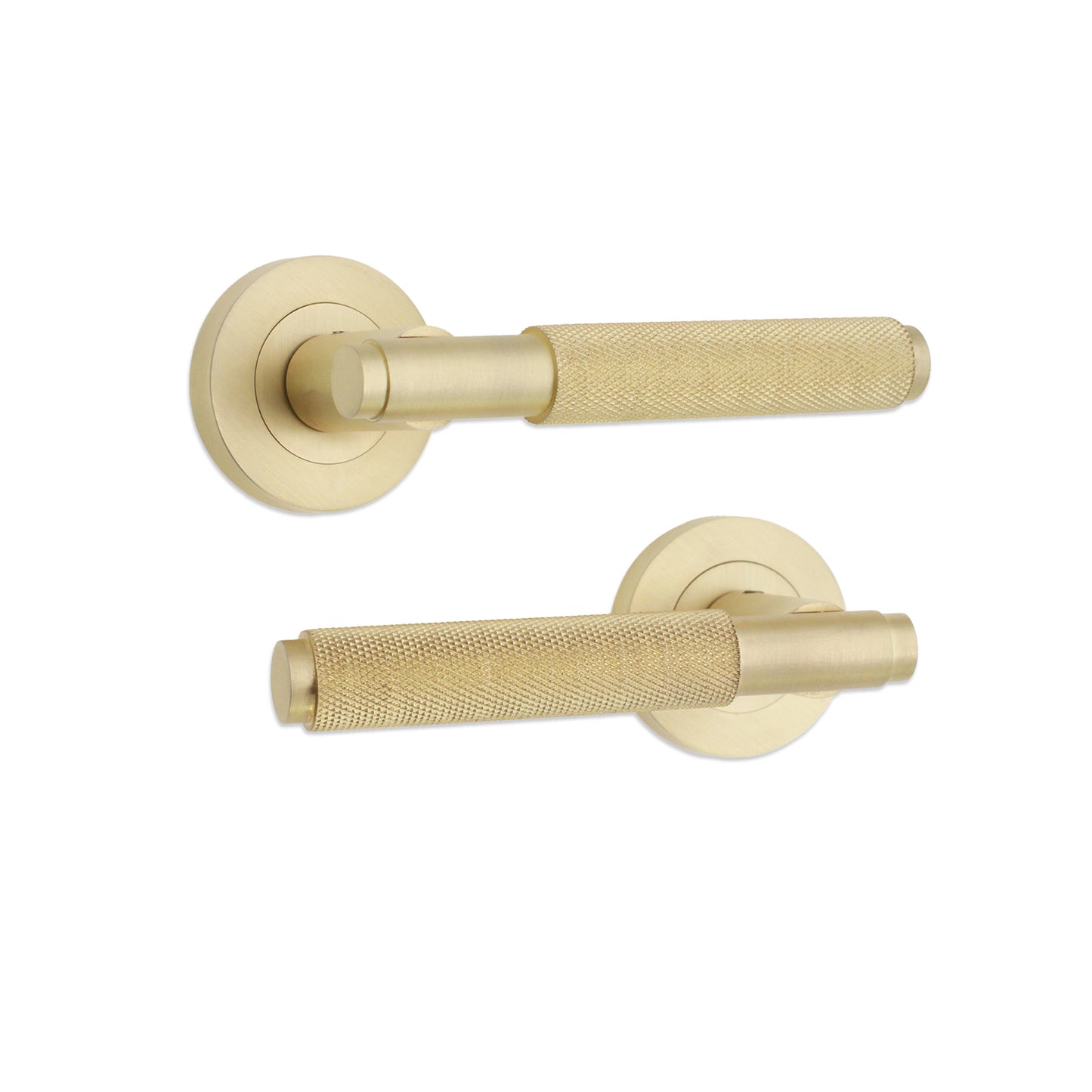 Connaught Lever on Rose Satin Brass