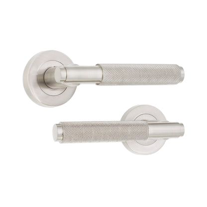 Connaught Lever on Rose Satin Nickel