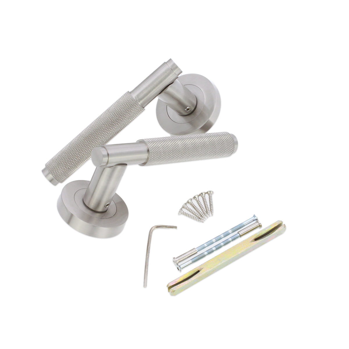 Connaught Lever on Rose Satin Nickel