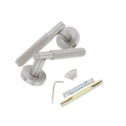 Connaught Lever on Rose Satin Nickel