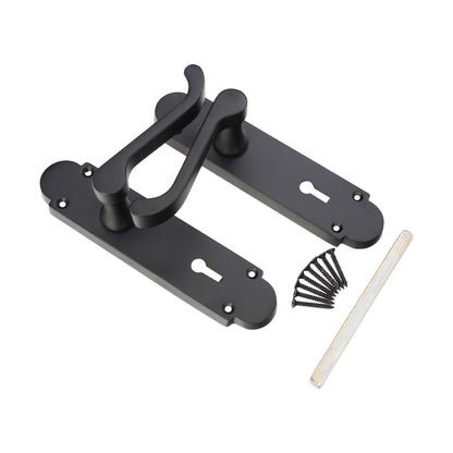 Oakley Lever on Backplate Lock Matt Black