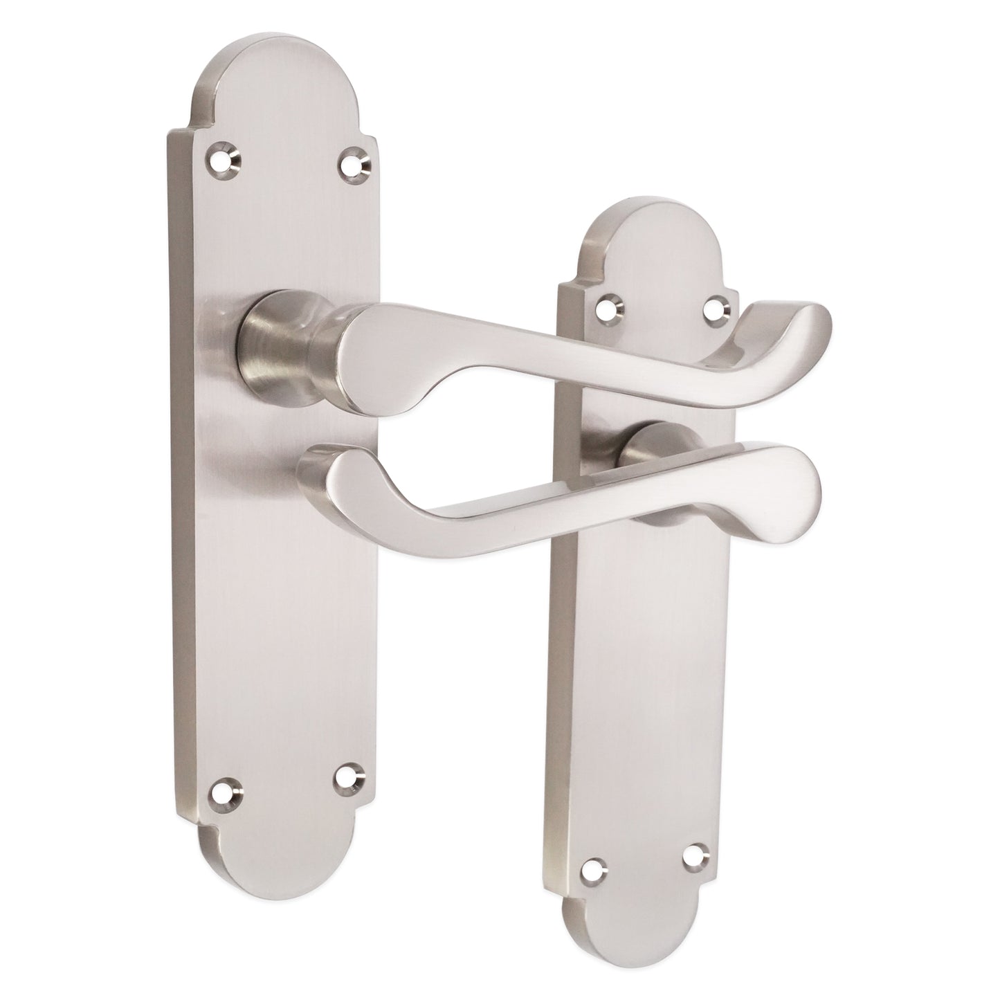 Oakley Lever on Backplate Latch Satin Nickel