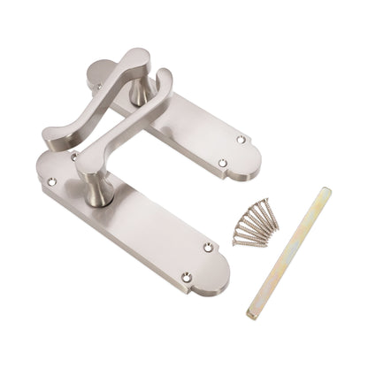 Oakley Lever on Backplate Latch Satin Nickel