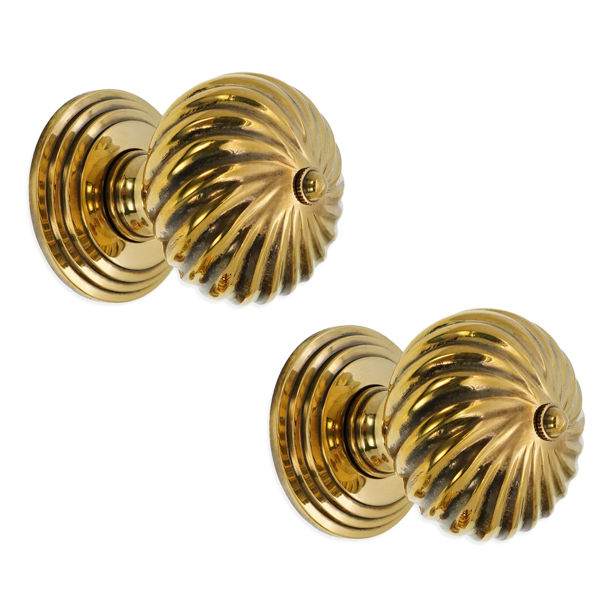 Burcot Mortice Door Knob Aged Brass