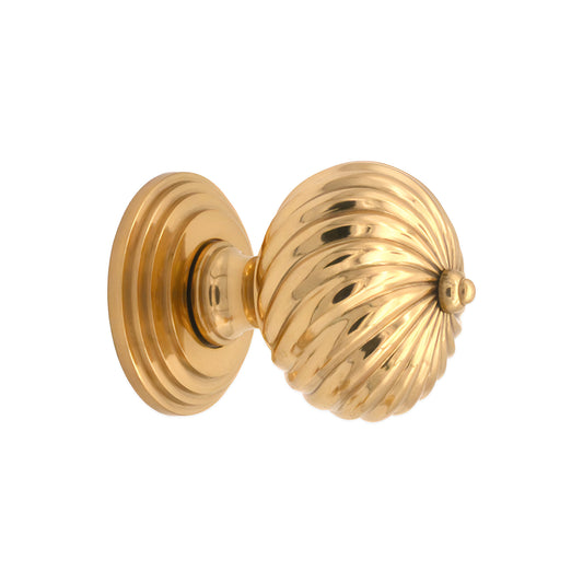 Burcot Mortice Door Knob Polished Brass