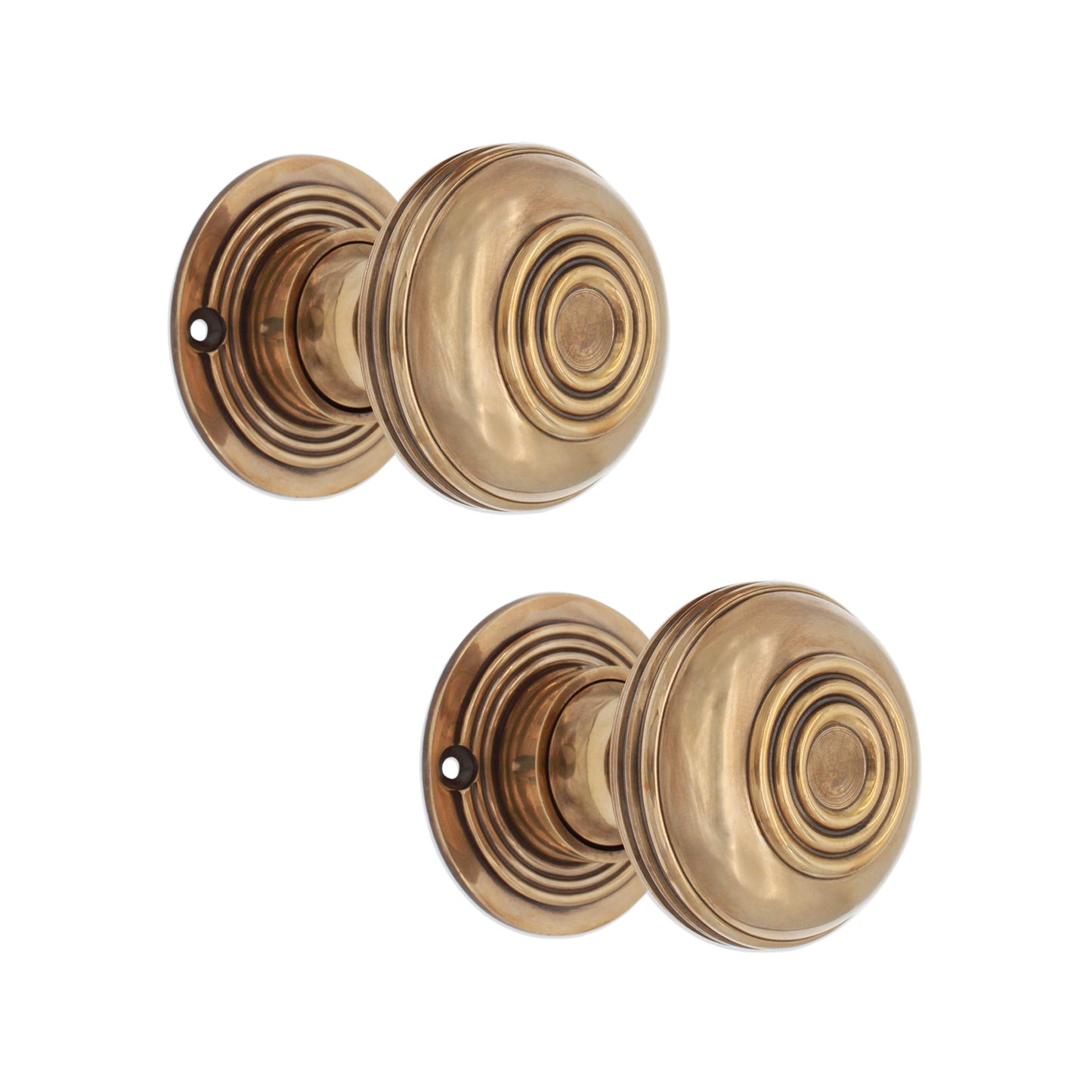 Bloxwich Large 60mm Rim/Mortice Door Knob Aged Brass