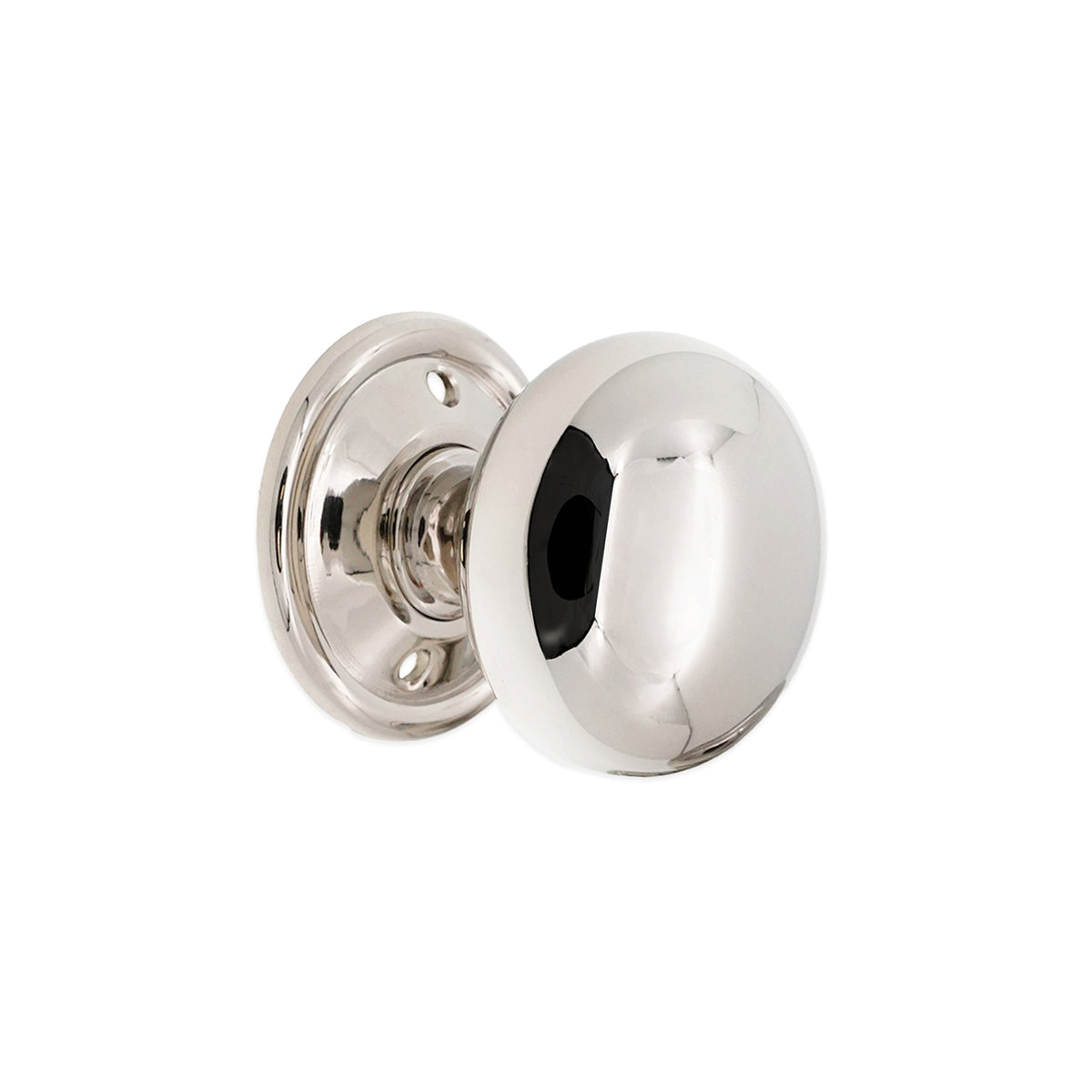 Cottage Large 50mm Rim/Mortice Door Knob Polished Nickel