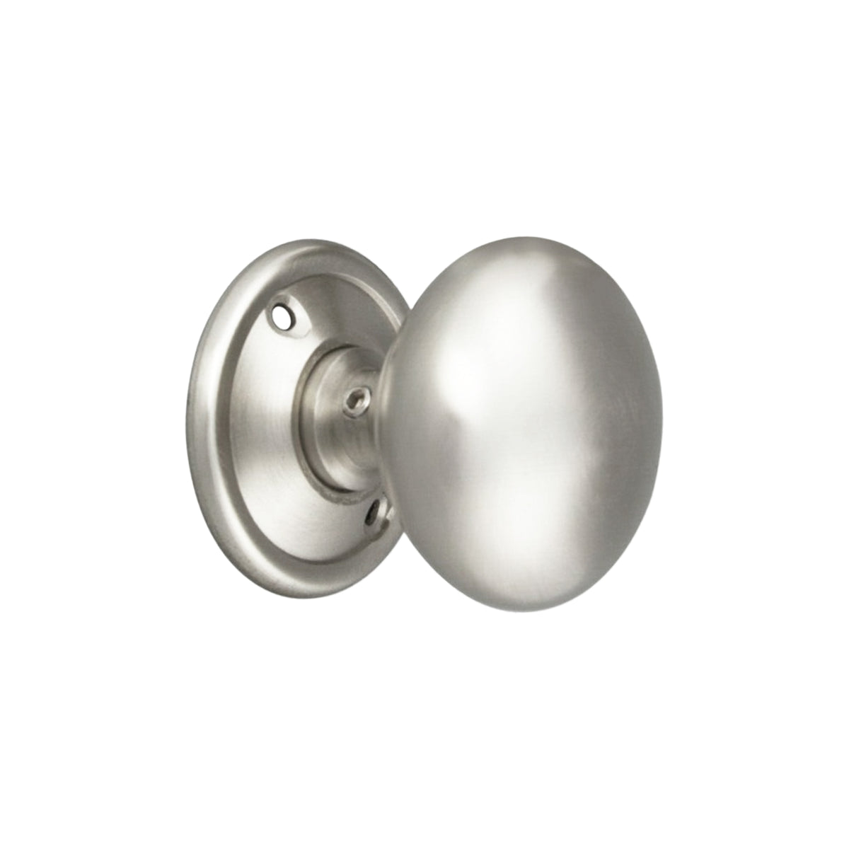 Cottage Large 50mm Rim/Mortice Door Knob Satin Chrome