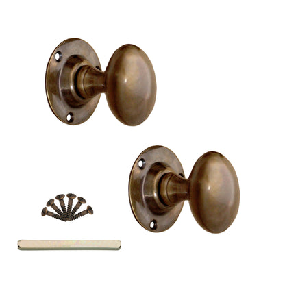 Oval Mortice Door Knob Antique