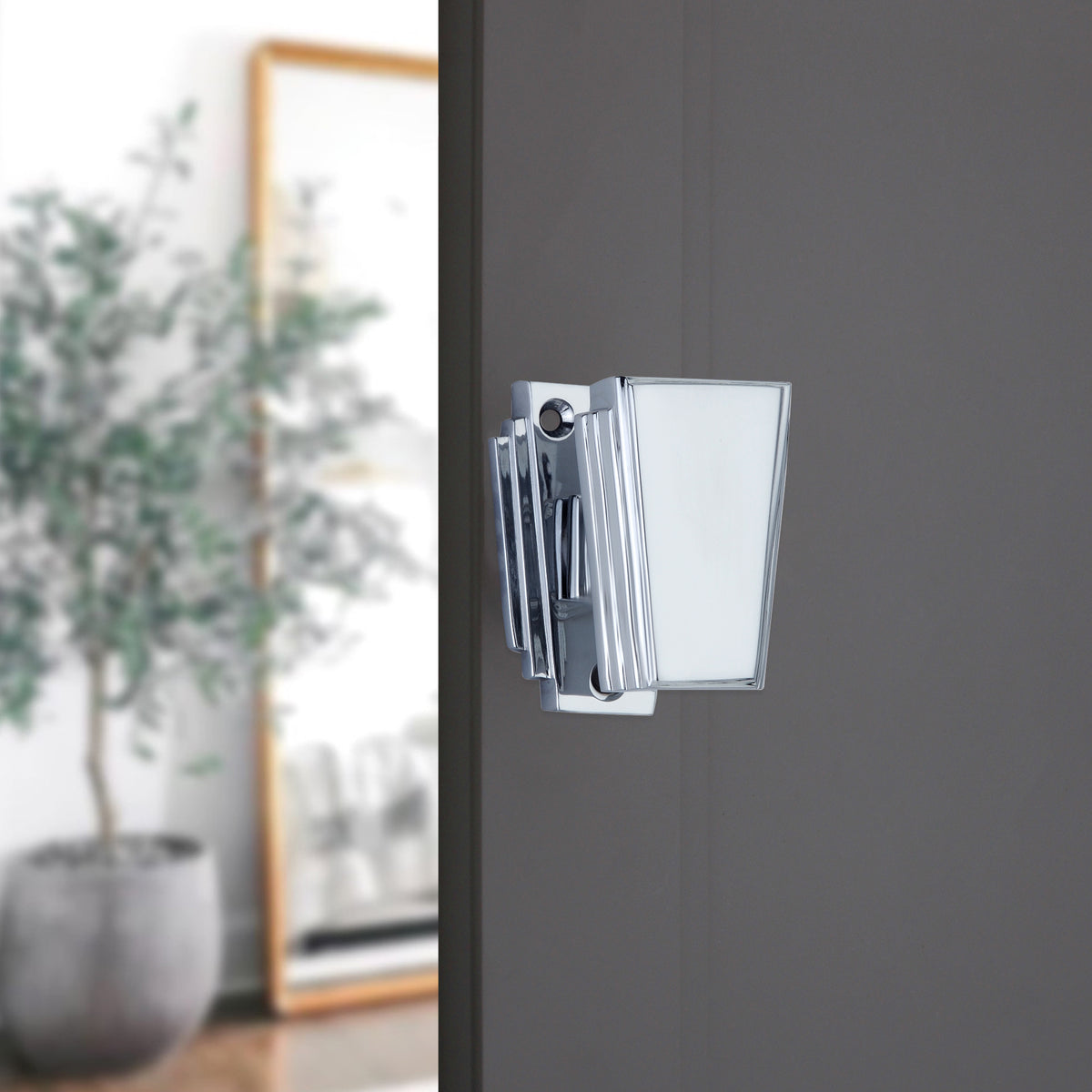 Triago Door Knob Polished Chrome