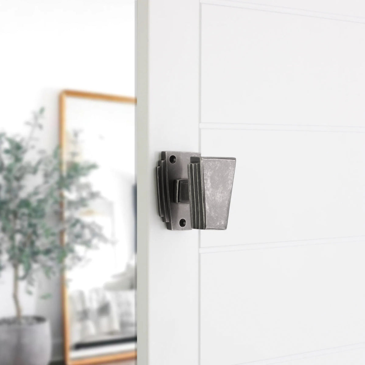 Triago Door Knob Pewter
