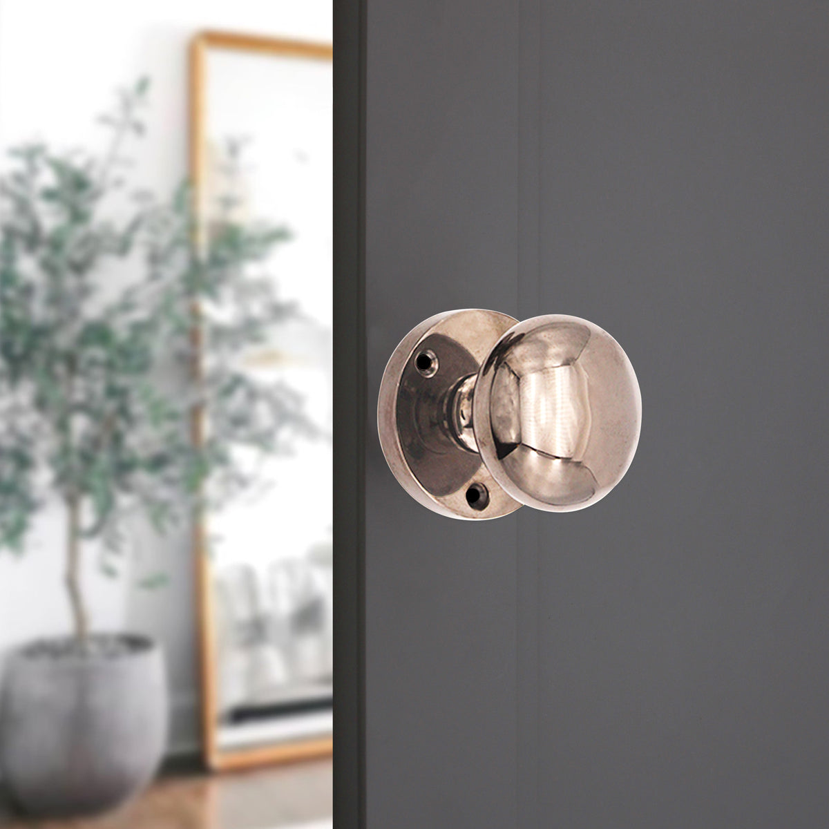 Victorian Door Knob Black Nickel