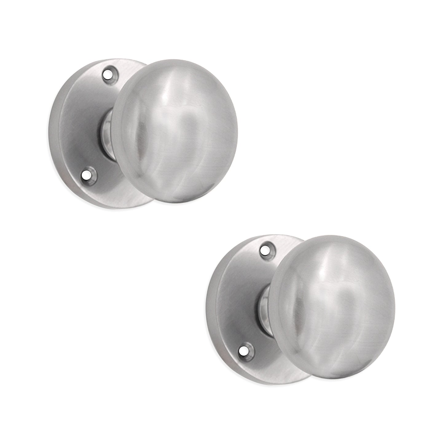 Victorian Door Knob Satin Chrome