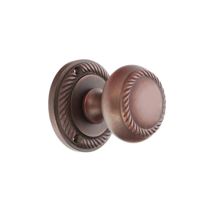 Georgian Mortice Door Knob Aged Bronze