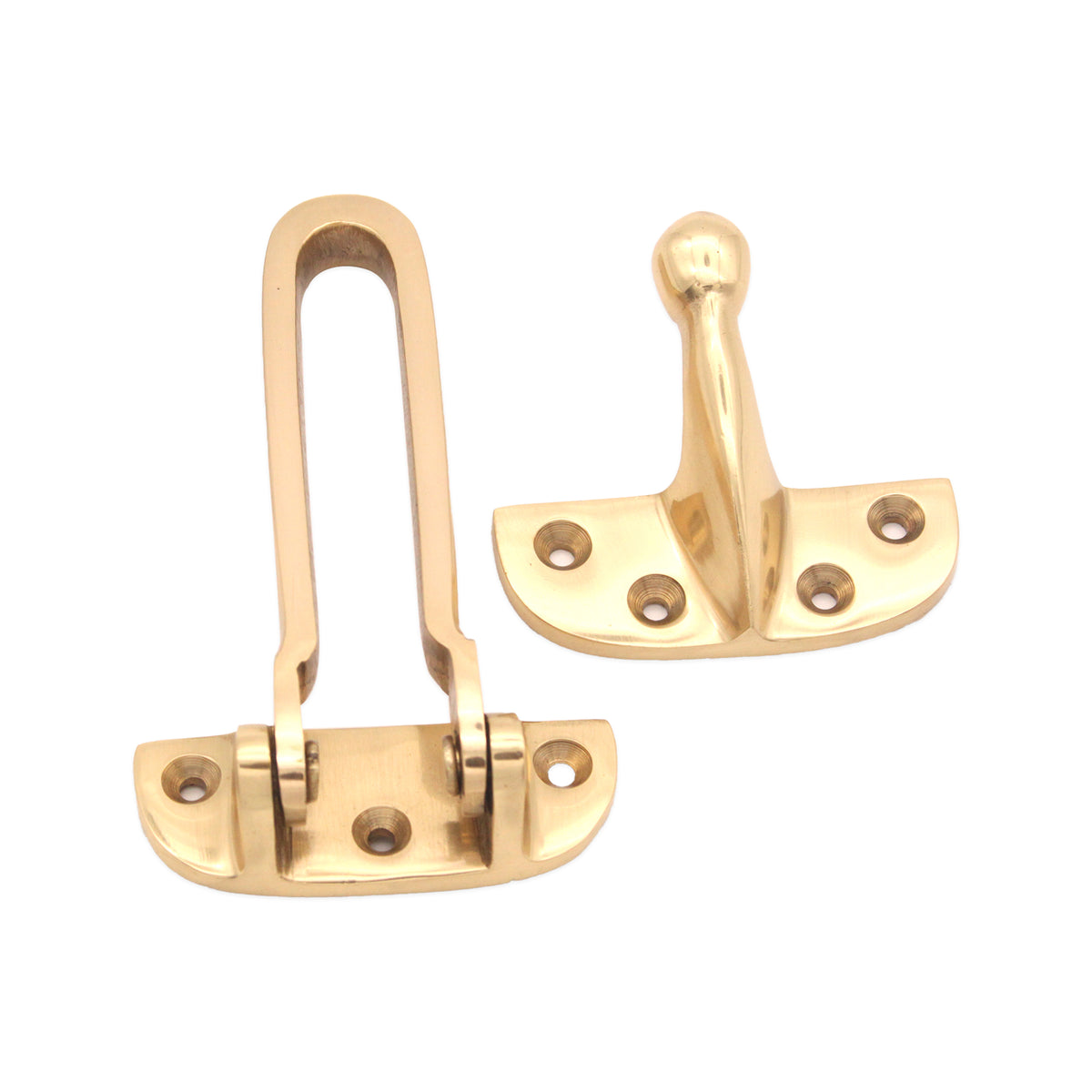 Brass Door Guard 105mm Polished Brass
