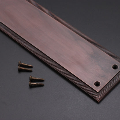 Georgian Finger Plate 300mm Aged Bronze