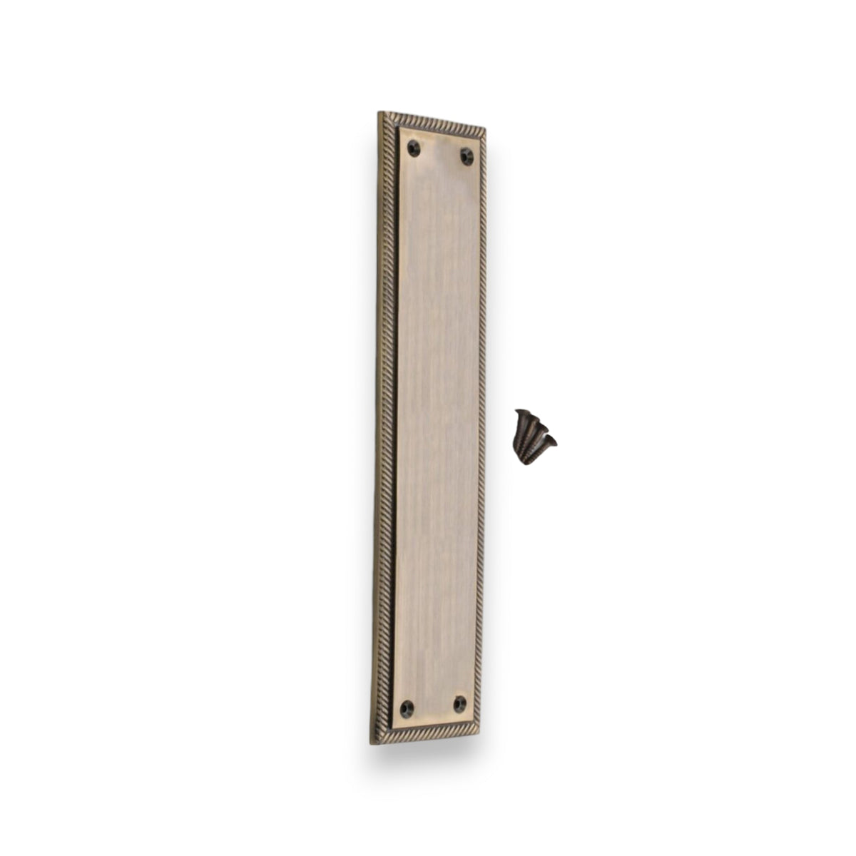 Georgian Finger Plate 300mm Antique Brass