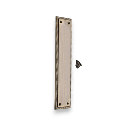 Georgian Finger Plate 300mm Antique Brass