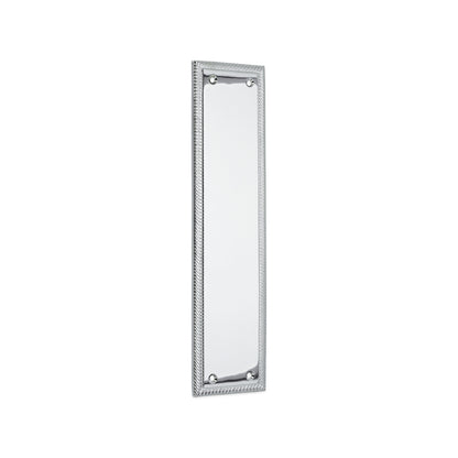 Georgian Finger Plate 300mm Polished Chrome