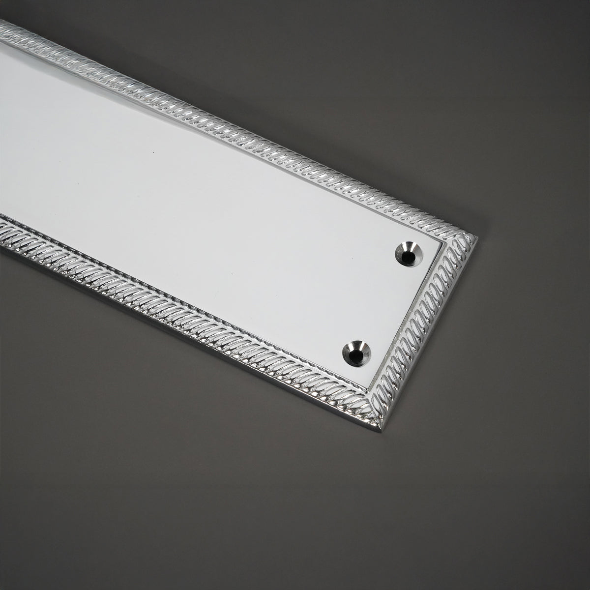 Georgian Finger Plate 300mm Polished Chrome