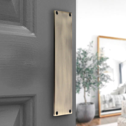 Victorian Finger Plate 300mm Antique Brass